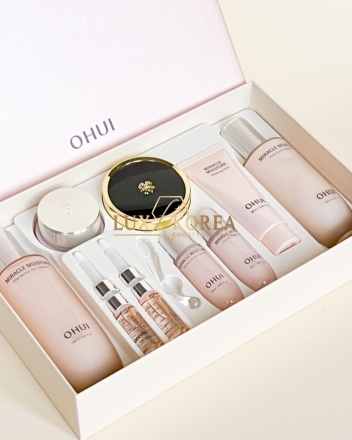 O HUI | Увлажняющий набор с керамидами: тонер, эмульсия, крем, кушон Miracle Moisture