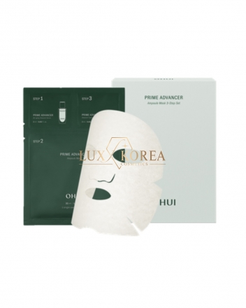 Prime Advancer Ampoule Mask 3-Step Set O HUI - 12 шт набор ампульных тканевых масок