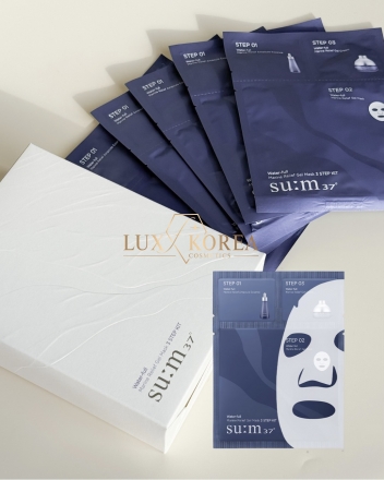 Water-Full Marine Relief Gel Mask 3 step SU:M37 - 15 шт тканевые маски для интенсивного увлажнения Water-Full Marine Relief Gel Mask 3 step SU:M37 - 15 шт тканевые маски для интенсивного увлажнения