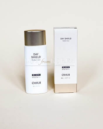 Day Shield Perfect Sun BLACK Set 80 ml O HUI - солнцезащитный крем для кожи склонной к пигментации