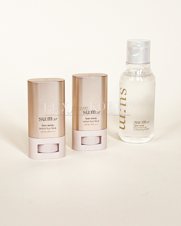 Sun-away Velvet Sun Stick Set SU:M37 - солнцезащитные стики 