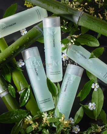 Botanical Essential AMORE PACIFIC - тонер и флюид для увлажнения и спокойствия кожи