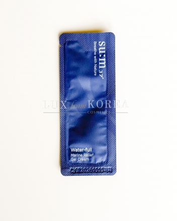 Water-Full Marine Relief Gel Cream SU:M37 -  увлажняющий крем для лица пробник