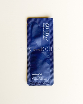 Water-Full Marine Relife Ampoule Essence Edition SU:M37 - интенсивно увлажняющая ампульная сыворотка пробник
