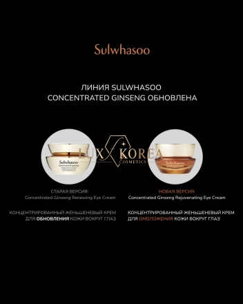 Concentrated Ginseng Rejuvenating Eye Cream Sulwhasoo - омолаживающий крем для глаз