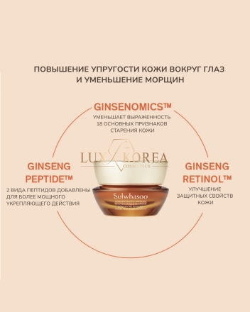 Concentrated Ginseng Rejuvenating Eye Cream Sulwhasoo - омолаживающий крем для глаз
